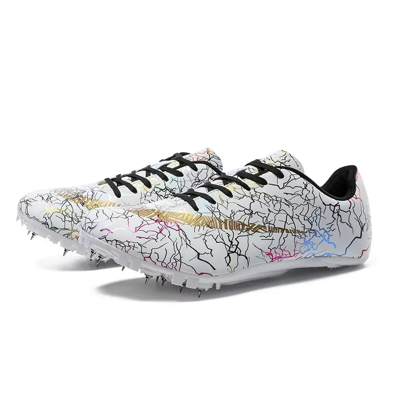 23跨境新款8钉鸳鸯钉鞋田径短跑男钉子鞋女体育训练鞋钉鞋田径鞋