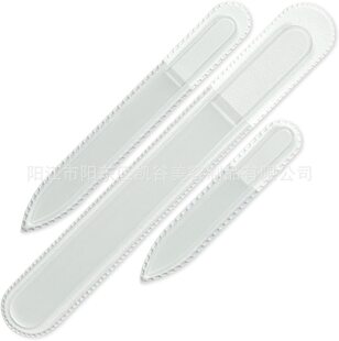 3 sets of glass files, 3 sets of glass files, large, medium and small corrosion glass files, corrosion glass nail files