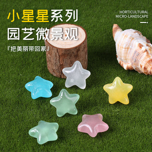 New creative fat starfish luminous stone matt acrylic garden landscaping fluorescent stone handmade color accessories diy