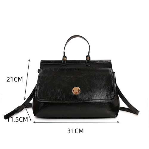 New large-capacity versatile literary retro briefcase Exquisite and high-looking Bags trendy commuter handbag