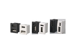 USB Type-C charging socket curved surface faces USB charging port desk lamp built-in Type-C power port socket