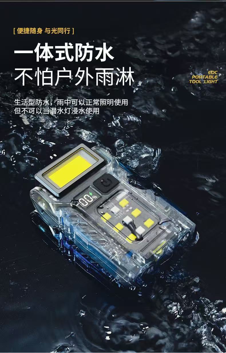 Cross-Border Led Work Light Cap Clip Light Flashlight Magnetic Multi-Function Auto Repair Light Work Light Cob Electric Display Portable