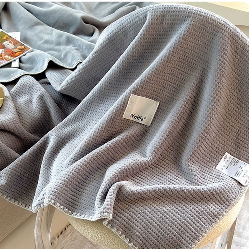 毛布秋冬オフィス昼寝ブランケットエアコンブランケットワッフル毛布昼休みコーラル一人ソファー毛布|undefined