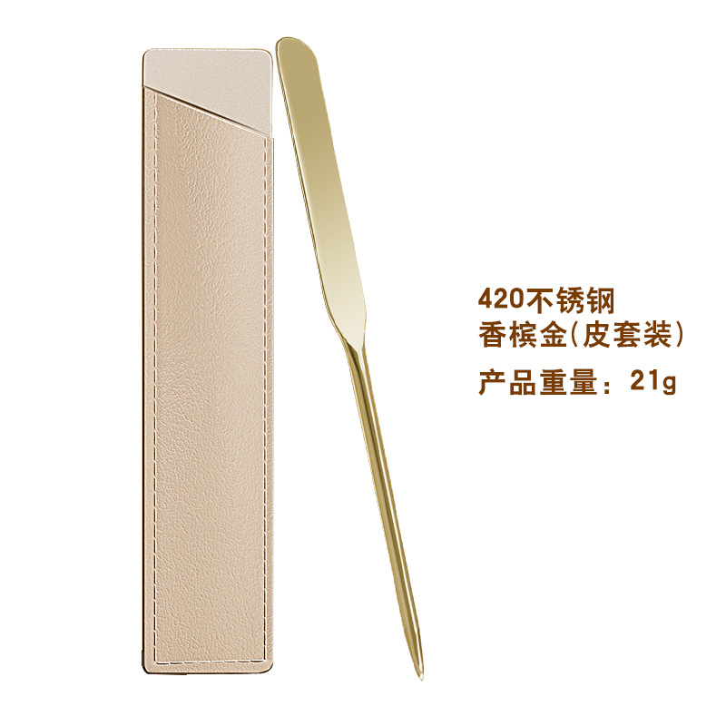 新品ファンデーションシャベルパレットステンレスネイル化粧パレットダブルヘッド撹拌ファンデーションスクレーパーセット
