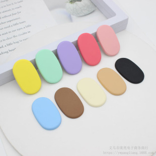 Korean ins Style Macaron Candy Color Oval Pieces Hairpin Patch DIY Accessories Mobile Phone Case Decoration Material Accessories