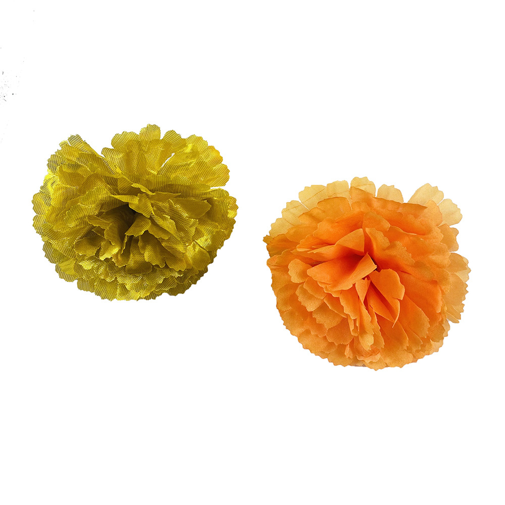 Simulación de la cabeza de la flor de clave grande ingeniería de calendula paisajismo sala de bodas del día del maestro material DIY decoración de pastel