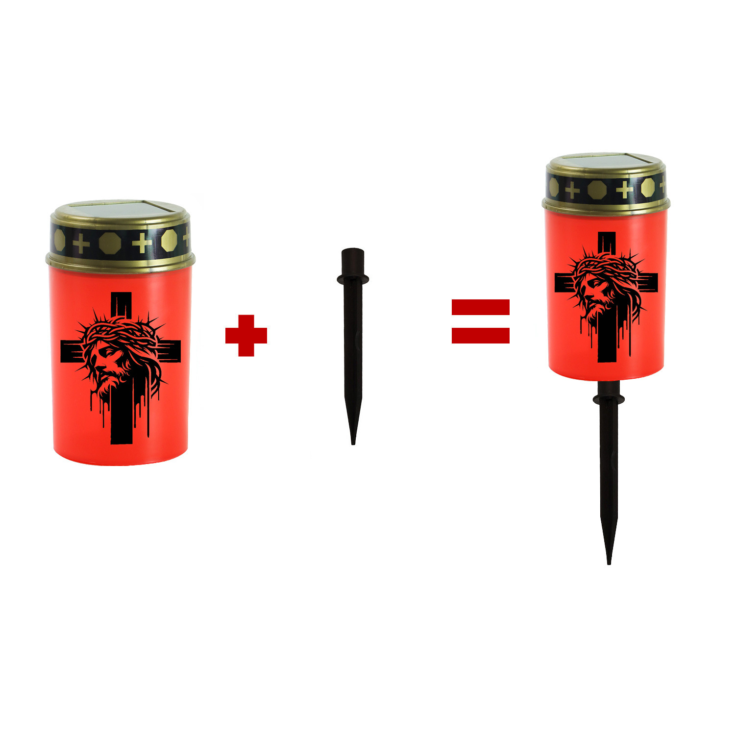 접지 플러그 포함 5(빨간색 쉘)