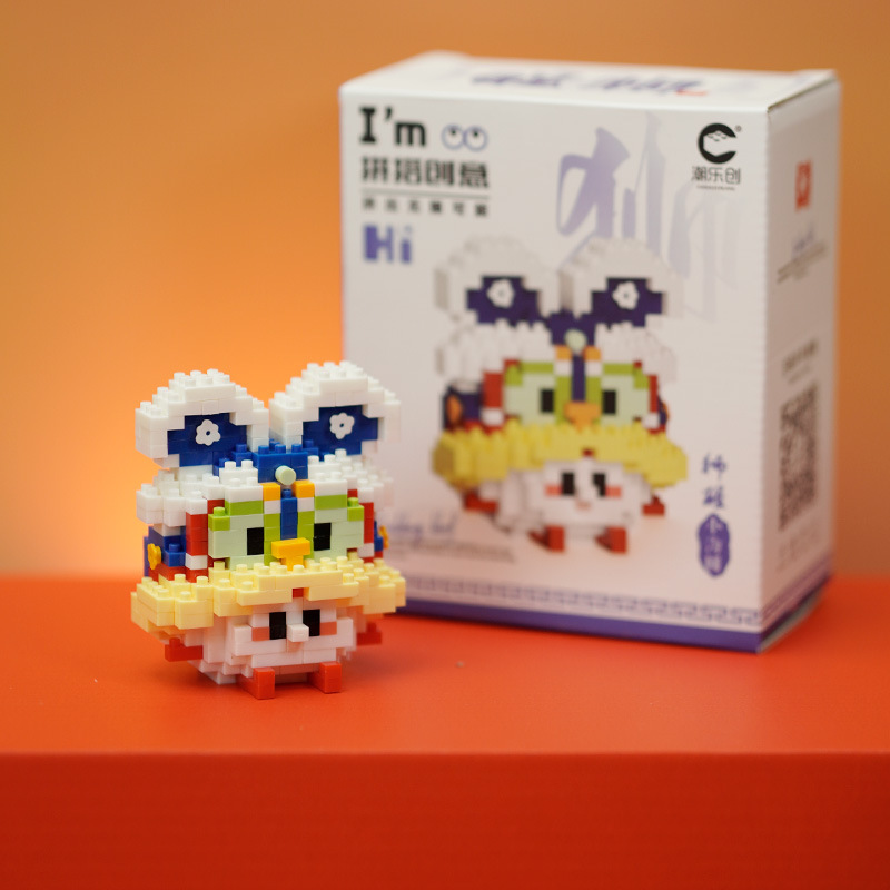 国境を越えた互換性のあるレゴマイクロ粒子ブラインドボックスクリスマス漫画フィギュアビルディングブロック教育玩具卸売ギフト|undefined