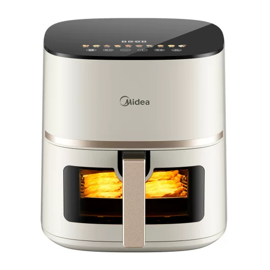 Midea Фритюрник на 5 л с электронным управлением, видимый, регулируемый воздушный поток, без переворота KZC5089