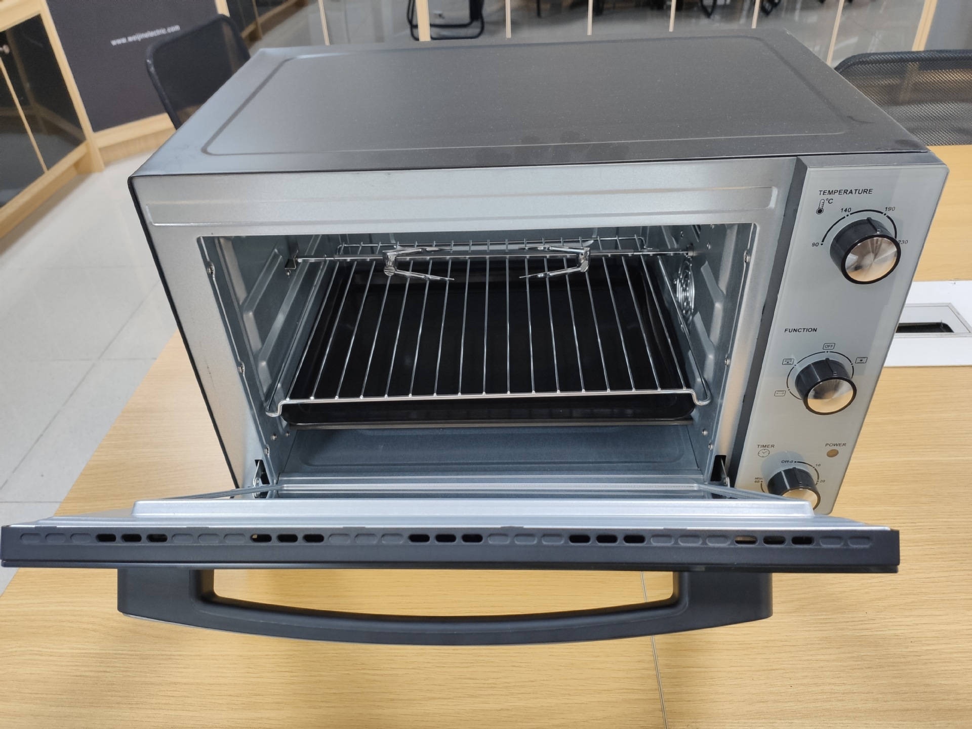 Horno Weijin horno eléctrico visual multifuncional doméstico todo en uno 48L horno eléctrico automático de gran capacidad