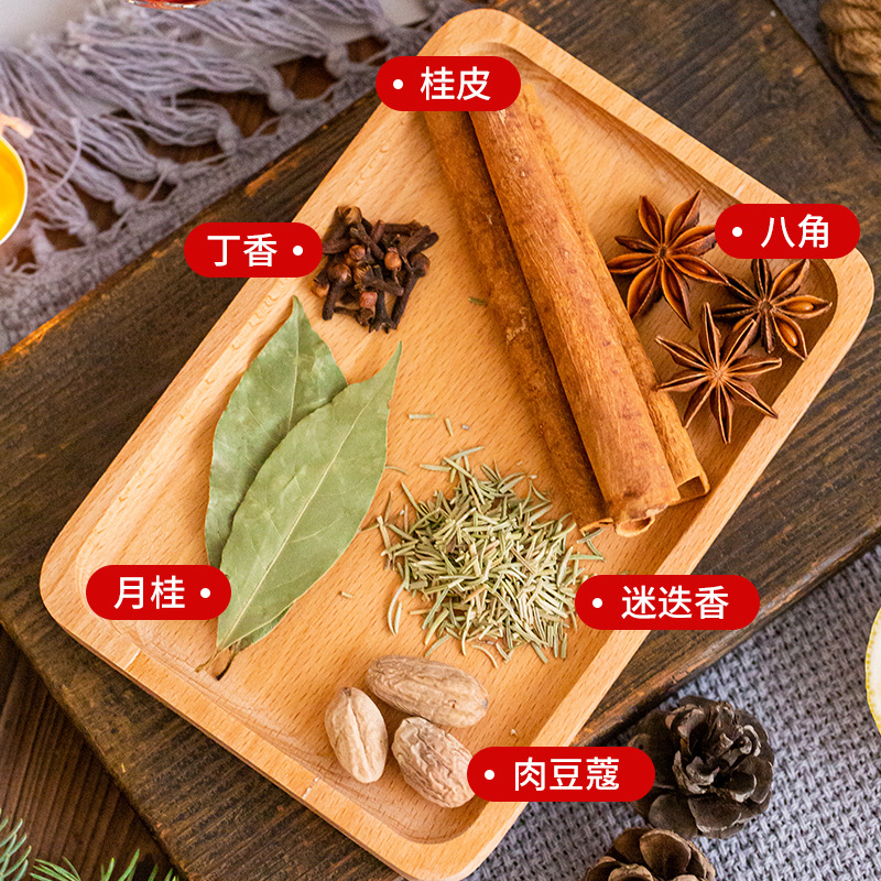 Spiced Wine Spice Packet Christmas Spices Rosemary Cinnamon Clove Star Anise Spice Packet Heat Red Wine Spice Packet