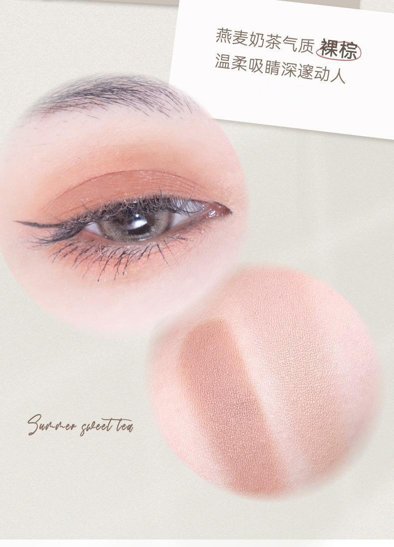 NOVO two-color eyeshadow palette: Pearlescent, matte, fine flash, low saturation, grayish pink, rose, earth tone, beginner undefined