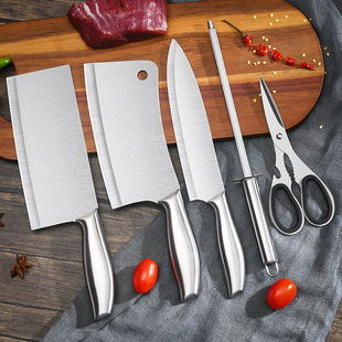 Yangjiang stainless steel kitchen knife household chef Ms. Dedicated Kitchen Kitchen Kitchen Kitchen Cut Meat Kitchen Skin Set