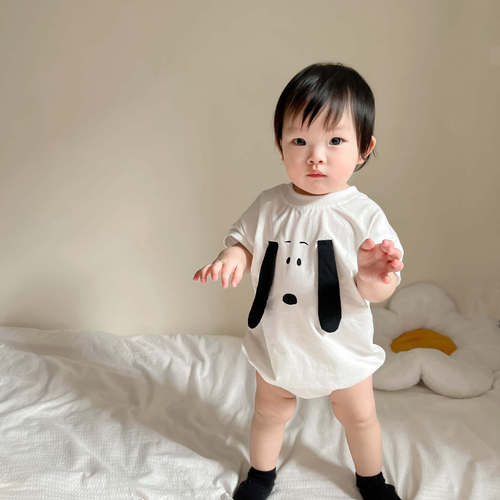 24 summer new Korean style baby harem ins style puppy style baby harem children's bag fart clothing baby clothes