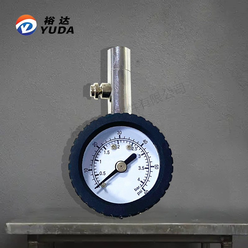 Металлический механический циферблат Yuda, манометр в шинах с клапаном выпуска воздуха, общие инструменты для автомобильных измерений давления в шинах
