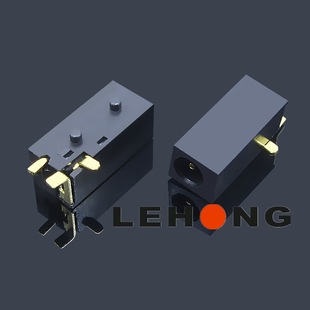 Dc-2006-027-3P Black Gold Patch High Temperature Resistant Environmental Protection / Dc Power Socket / Dc Dc Socket
