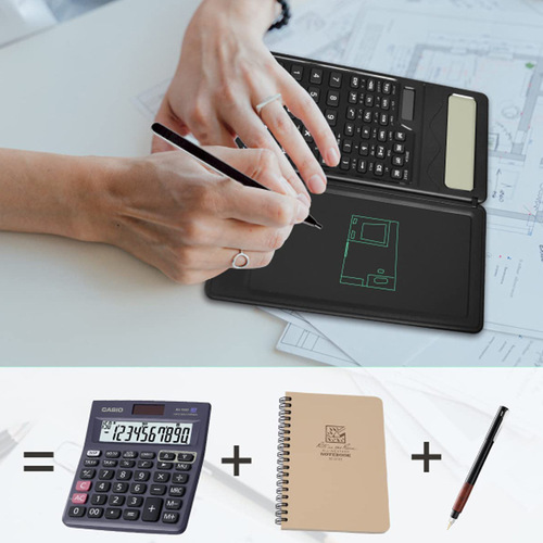 S3 Smart Foldable Portable Scientific Function Counter Accounting Student-Specific Solar Handwritten Tablet Calculator