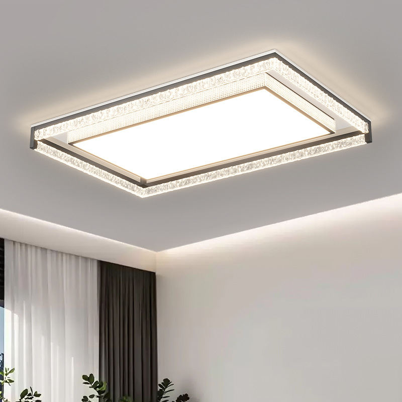 Lámpara de sala de estar minimalista de estilo italiano, lámpara de techo, atmósfera simple moderna, lámpara de dormitorio de espectro completo, paquete de lámpara para toda la casa