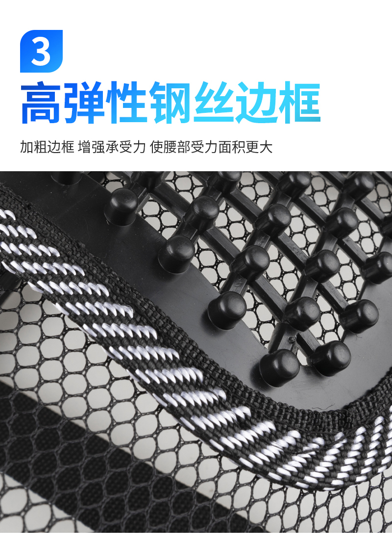 Summer lumbar support cushion, breathable ice silk seat cushion for office, heat-relief waist support cushion, driver's seat cushion, backrest, car accessories