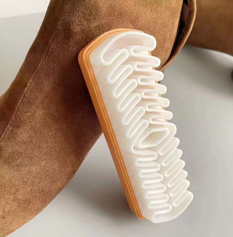 ベルベットの靴ブラシスエードのベルベットの清潔な靴ブラシの毛皮の消しゴムの靴磨き専用の靴磨きブラシ|undefined