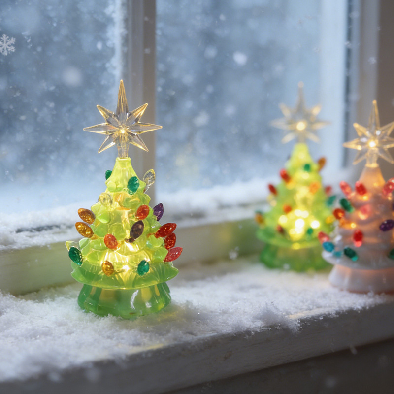 Mini Light-Up Christmas Tree Ornaments Led Colored Lights Decoration Desktop Holiday Night Light Christmas Gift Tree-Shaped Pine Tree Mini Light-Up Christmas Tree Ornaments Led Colored Lights Decoration Desktop Holiday Night Light Christmas Gift Tree-Shaped Pine Tree