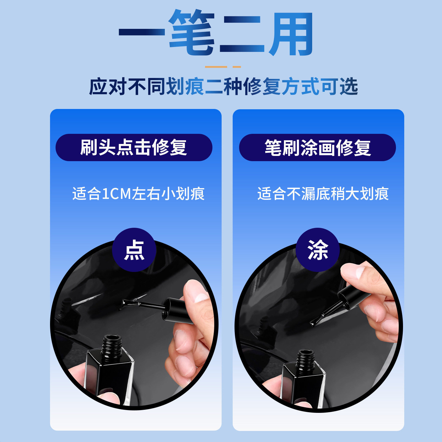 Suitable for Tesla's New Model Y/Yl/3 Large-Capacity Paint Touch-Up Pen, Car Paint Scratch Repair Pen, Accessory Pen