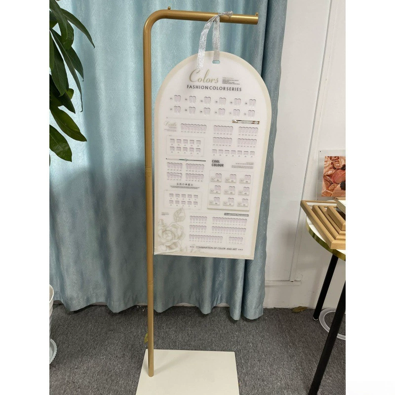 Доска для демонстрации дизайна ногтей + напольная подставка для отправки кусочков ногтей