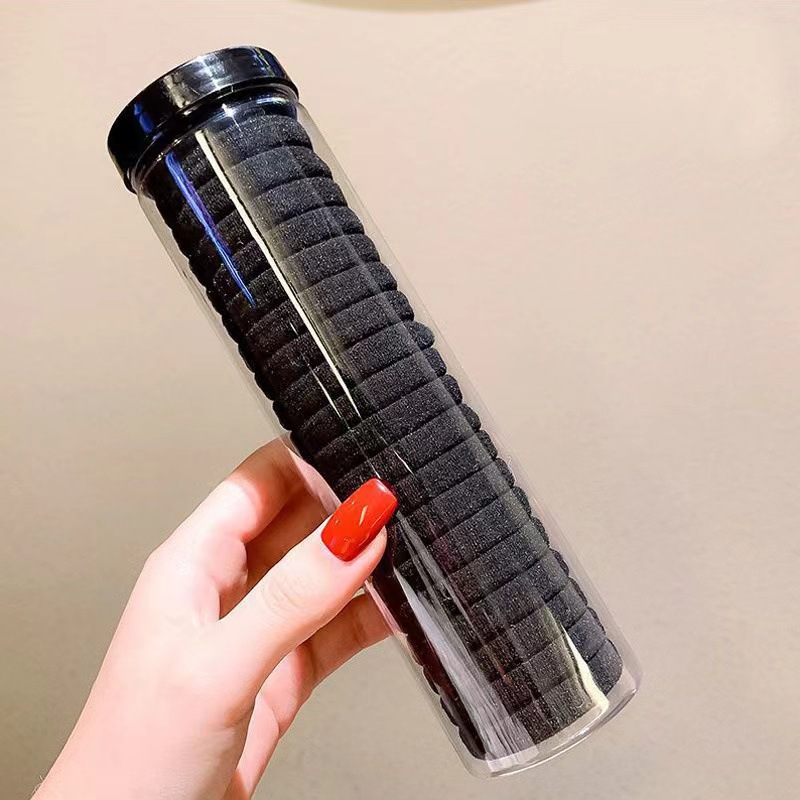 cordón de correa de goma sin costura, cordón de cabello de alta elasticidad, anillo de cabello duradero, cabello alto, cola de caballo fija, cuerda de cabello de bola