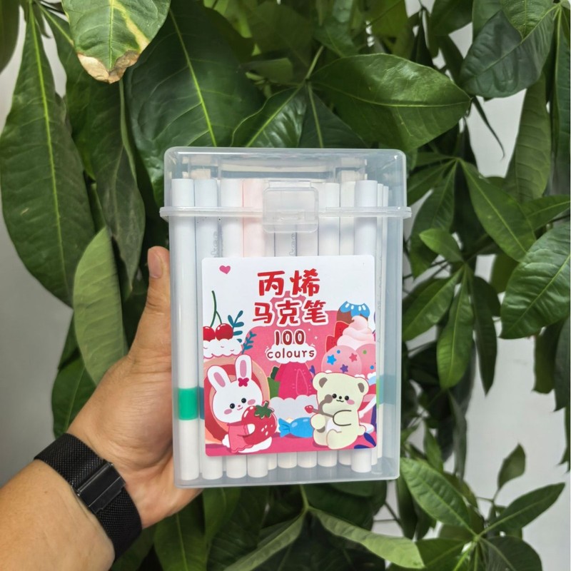 丙烯马克笔 幼儿园美术绘画专用儿童水彩笔不透色可叠色丙烯画笔|undefined