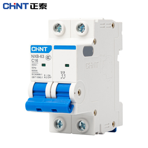 Chint small circuit breaker air switch NXB-63 NXB-125 1P/2P/3P/4P 32A 63A Type C
