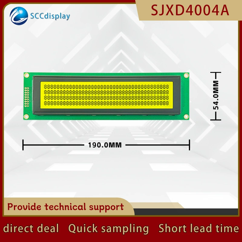 High -standard quality 4004 character dot matrix LCD LCD screen stn yellow -green screen black type LCM LCD display module