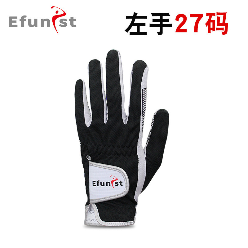 Efunist ゴルフ グローブ メンズ 伸縮性 通気性 メッシュ 耐摩耗性 滑り止め 粒子 片手 サマー スポーツ|undefined