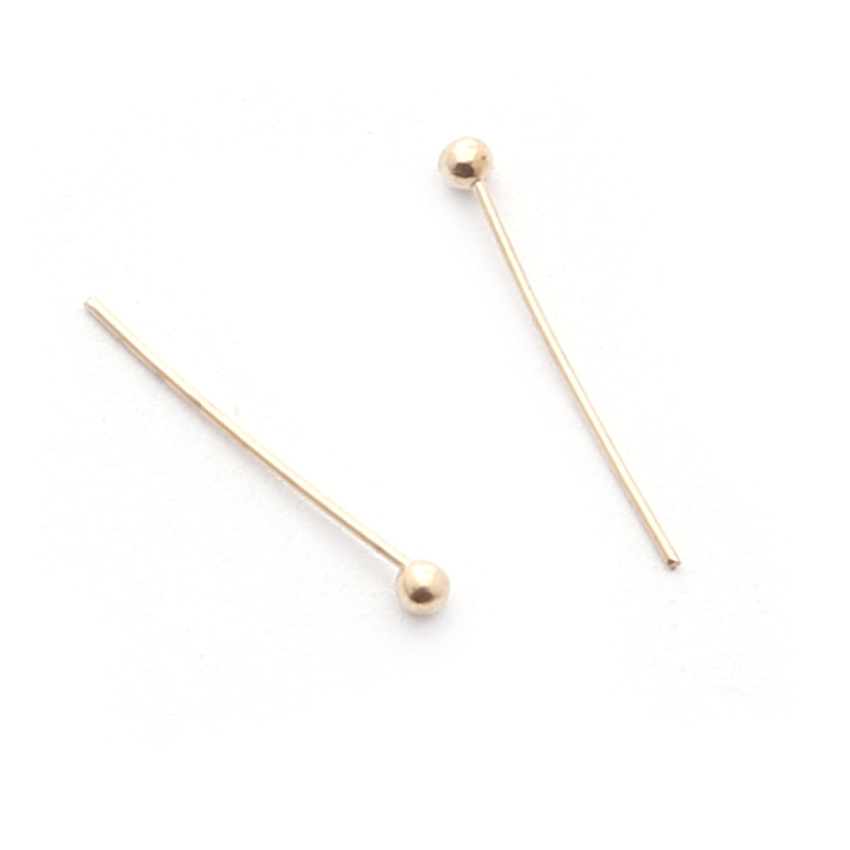 DIY饰品配件16/20/25/30MM圆头T针球针铜镀KC金/镀白K100个/包