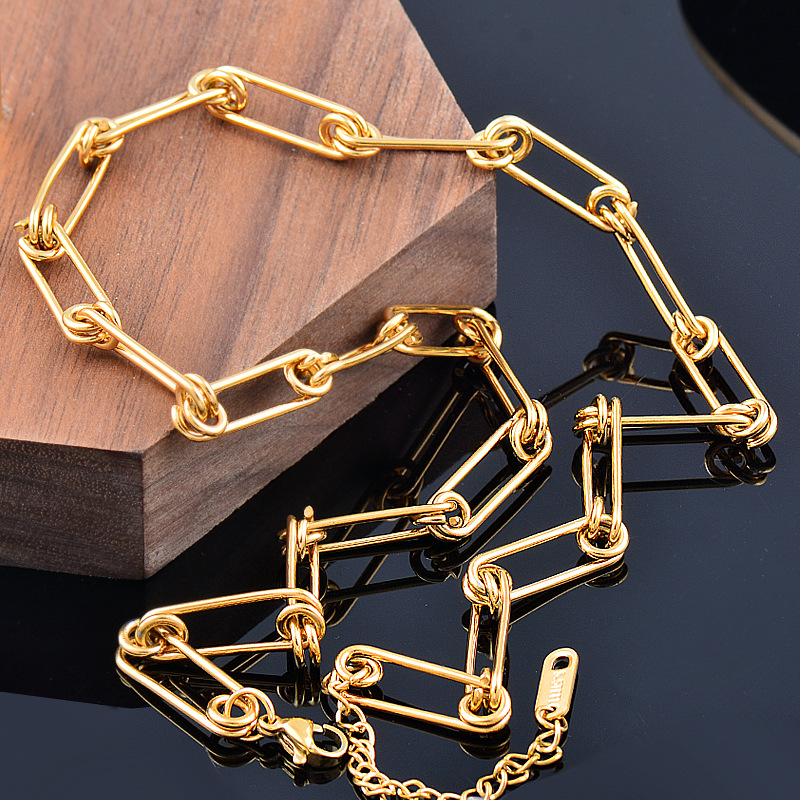 Pin Choker, Stainless Steel Necklace