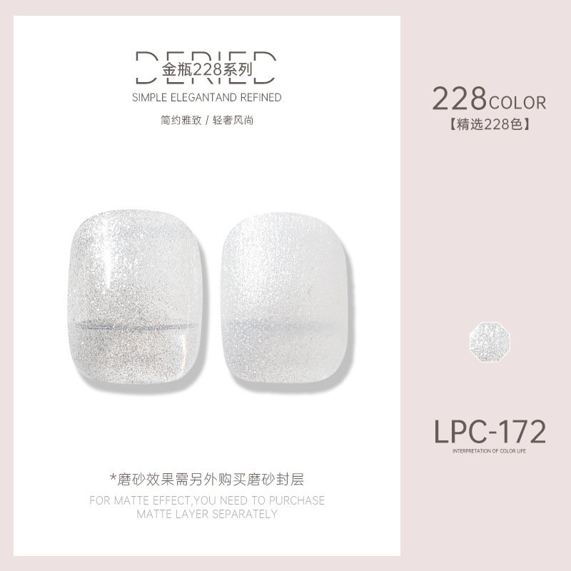 Esmalte de uñas transfronterizo al por mayor nuevo esmalte de uñas 228 colores de fototerapia esmalte de uñas esmalte de uñas color popular