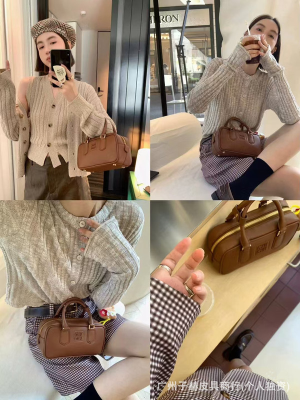 元工場の新型iuボーリングシンプルなファッションハンドバッグボストンシングルショルダーは大容量の公文書にまたがっています。|undefined