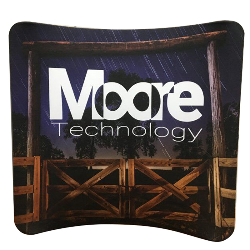 弧形快幕秀展架签名直播背景墙背景板 商场广告墙宣传墙 背景墙