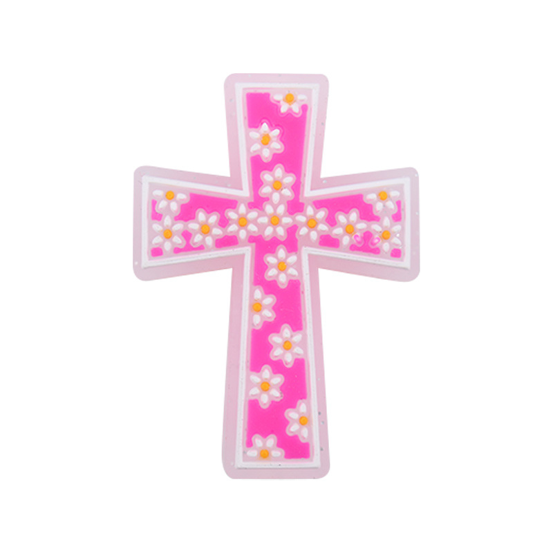 Nuevos productos para bebés Cruz de dibujos animados pequeño mordedor creativo bricolaje bebé molar chupete anti-caída de la cadena accesorios