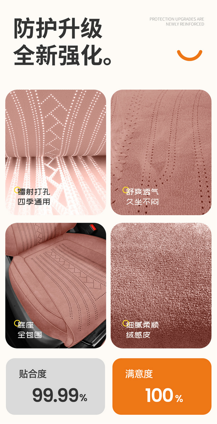 26 Models of Changan X5Plus Special Full-Cover Suede Saddle Pad Car Seat Covers, Universal for All Seasons, Rams Seat Covers