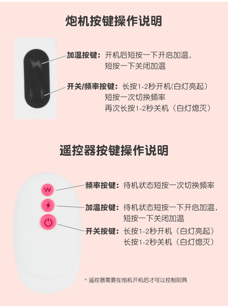 Jiuai Remote Control Telescopic Dildo with Vibration and Heating for Women — detail image 28