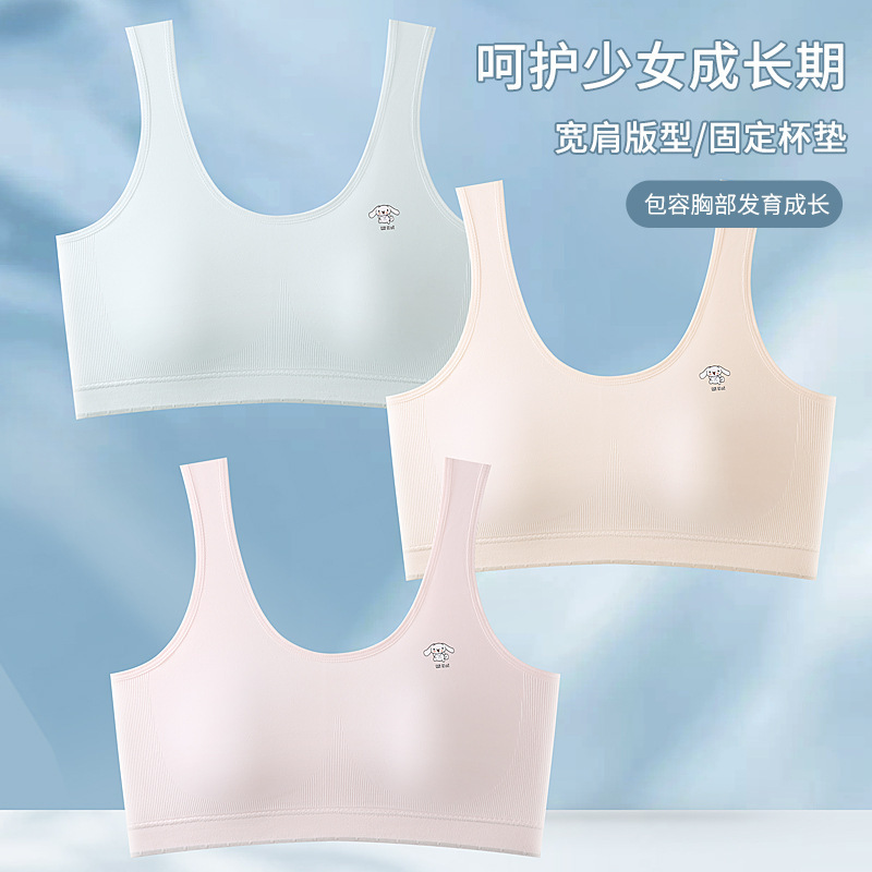 Junior High School Students Girls Bra Girls Big Children Vest Puberty Adolescent Senior high school Sports Underwear Female Junior High School Students Girls Bra Girls Big Children Vest Puberty Adolescent Senior high school Sports Underwear Female