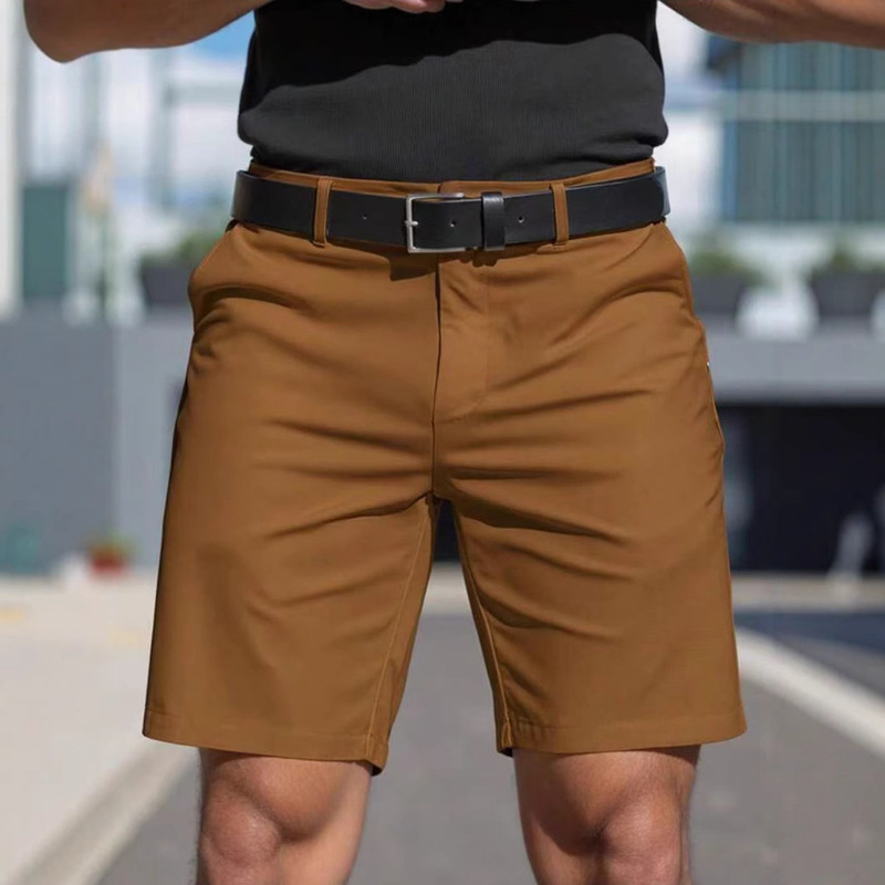 2026 Cross-border Men's Solid Color Shorts, Men's Business Golf Sports Shorts, Foreign Trade Wholesale