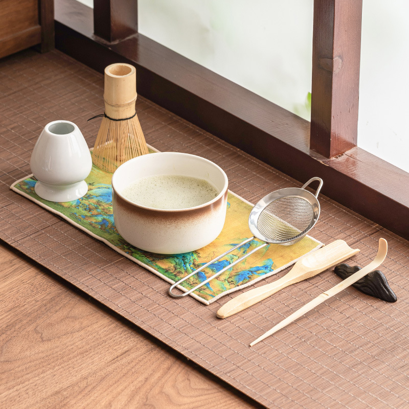 Fabricante de cientos de cuencos de matcha de cerámica matcha herramientas para ordenar cuencos de té matcha taza matcha accesorios de ceremonia de té caja de regalo