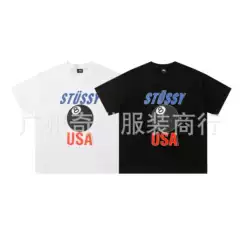 2025 Summer New Arrival European American Streetwear Classic World Tour Print Lettering Unisex Short Sleeve T-Shirt Dropshipping