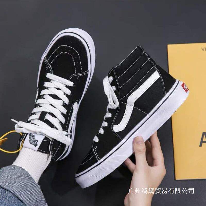 Men's Spring and Autumn High-Top Canvas Shoes Trendy Versatile Middle School Student Sports Casual Shoes Couple Style Sneakers Women