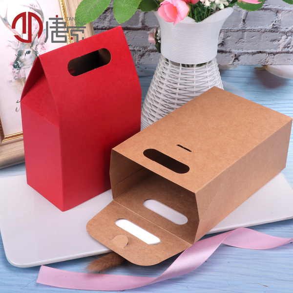 Cowhide paper handbags small/medium nougat/biscuits/cookies/handbag…
