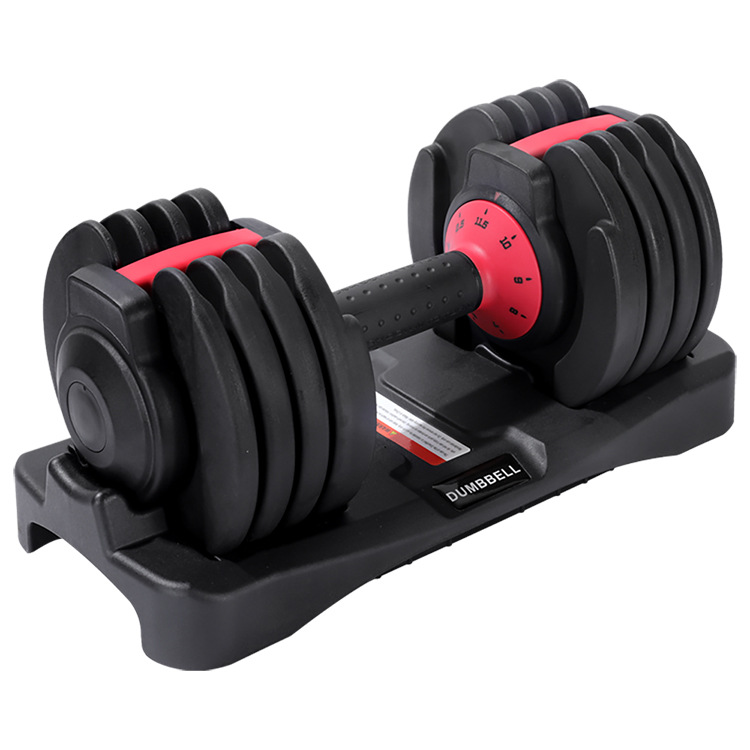 9 Seviye Ayarlanabilir İç Dönerli Kavrama Dumbbells Seti 11.5 kg Orta Ayarlı 25 lb Çapraz Sınır