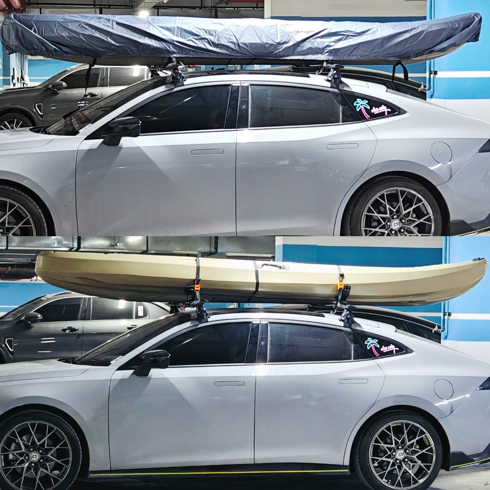 2Pcs Roof Luggage Rack Crossbar, Car Universal Roof Rack Tiger Claw Crossbar