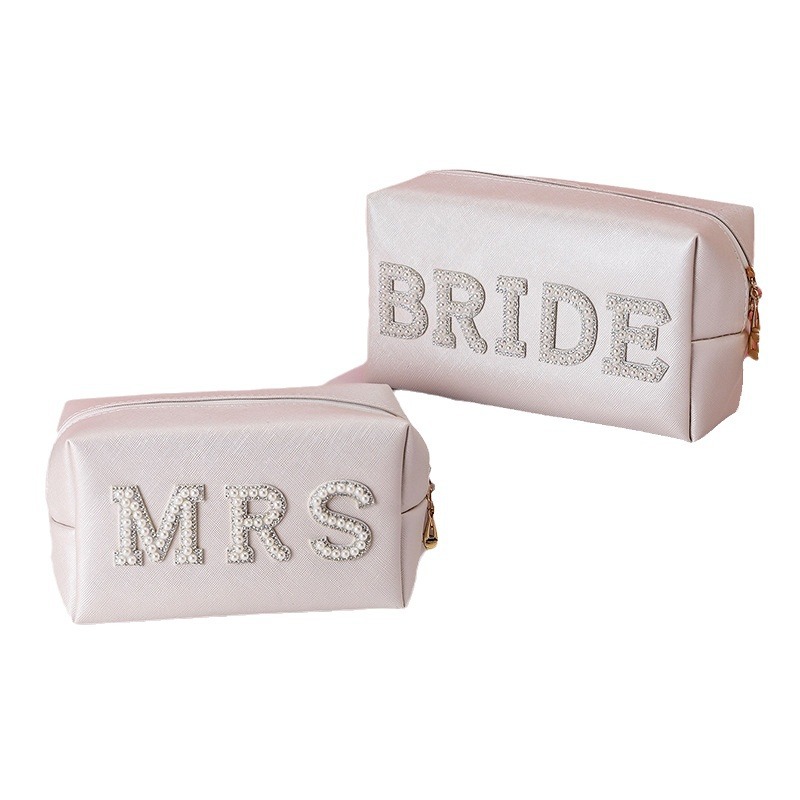 Amazon nuevo portátil carta perla bolsa de cosméticos gran marca de moda de alta apariencia de maquillaje bolsa de almacenamiento al por mayor