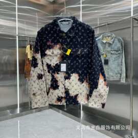 二零二六秋季国内品牌街潮宽松翻领不连帽耐磨羊毛数码印花青少年